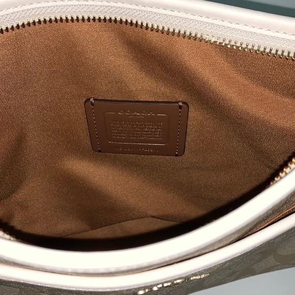 Coach Tan and Cream Crossbody Bag - Picture 6 of 7